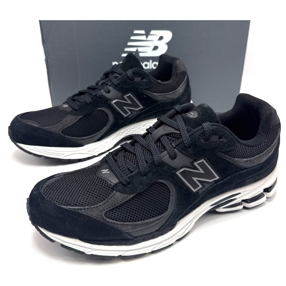 New Balance 2002 R Mens Size 12 D Gunmetal Black Suede Walking Running‎